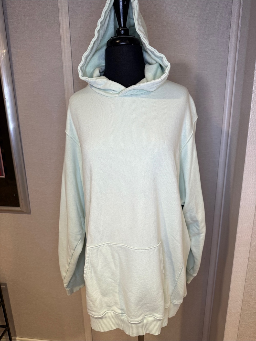 Aerie Women's Oversized Hooded Sweater - Light Mint size Medium